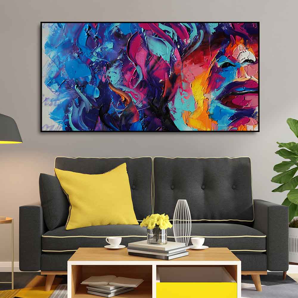 Beautiful Girl Abstract Art wall Painting - Decor Smart