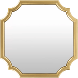 Beautiful Golden Artistic Designer Metal Framed Finish Wall Mirror - Decor Smart