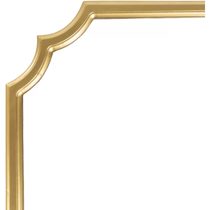 Beautiful Golden Artistic Designer Metal Framed Finish Wall Mirror - Decor Smart