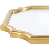 Beautiful Golden Artistic Designer Metal Framed Finish Wall Mirror - Decor Smart