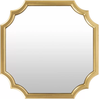 Beautiful Golden Artistic Designer Metal Framed Finish Wall Mirror