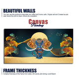 Golden Elegance – Elephant Canvas Painting by Decor Smart