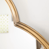 Beautiful Golden Framed Metal Finish Wall Mirror - Decor Smart