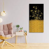 Beautiful Golden Tree Butterfly Premium Canvas Wall Painting - Decor Smart