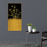 Beautiful Golden Tree Butterfly Premium Canvas Wall Painting - Decor Smart