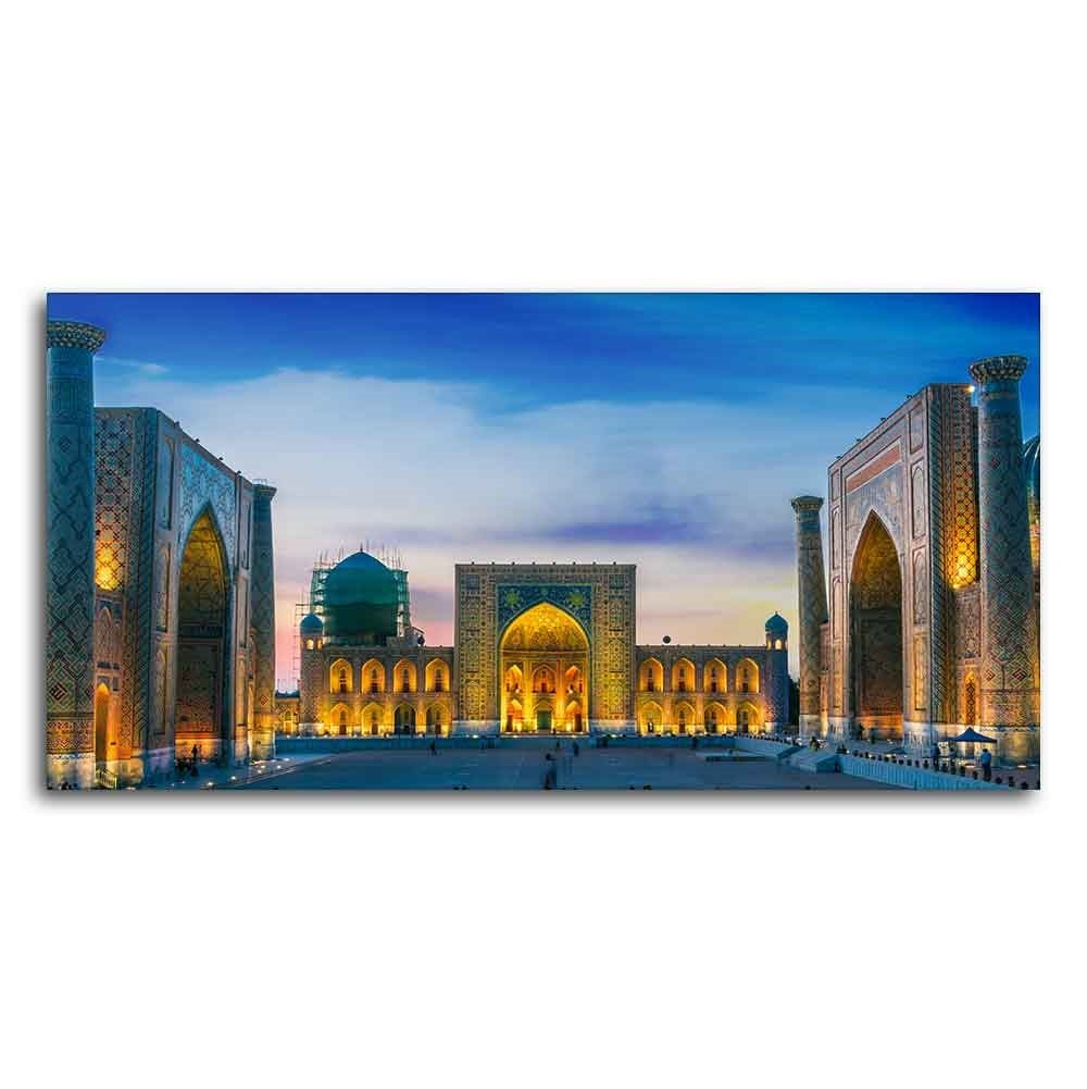 Beautiful Islamic Wall Painting of The Heart of the Ancient City of Samarkand - Decor Smart