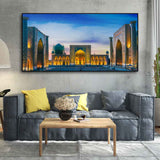 Beautiful Islamic Wall Painting of The Heart of the Ancient City of Samarkand - Decor Smart