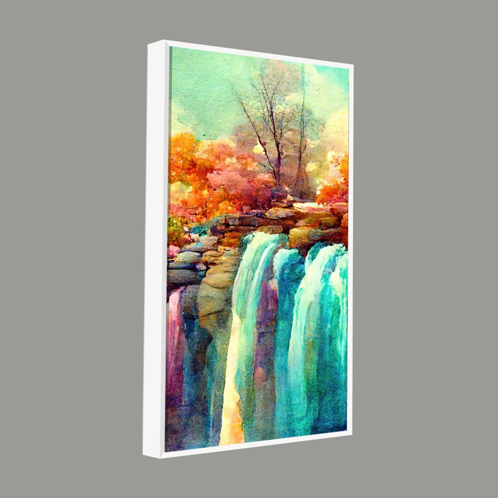 Beautiful Landscape Waterfall Scenery Canvas Wall Painting - Decor Smart