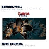 Beautiful Lilies Flowers Canvas Wall Painting - Decor Smart