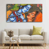 Beautiful Lord Radha Krishna Canvas Big Wall Painting Wall Art - Decor Smart
