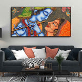 Beautiful Lord Radha Krishna Canvas Big Wall Painting Wall Art - Decor Smart