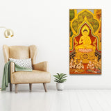 Beautiful Lord Spiritual Buddha Canvas Wall Painting - Decor Smart
