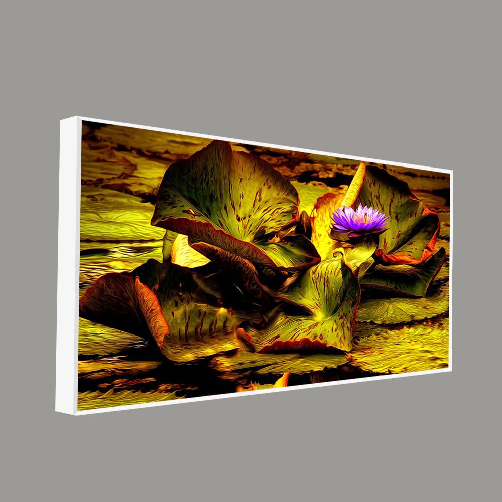 Beautiful Lotus Flower Premium Canvas Wall Painting - Decor Smart