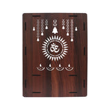 Beautiful Luxurious Wooden Pooja Mandir with LED Lighting - Decor Smart
