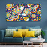 Beautiful Madhubani Art Canvas Wall Painting - Decor Smart