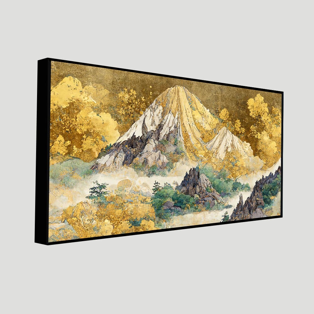Beautiful Mountain Scenery Premium Canvas Wall Painting - Decor Smart