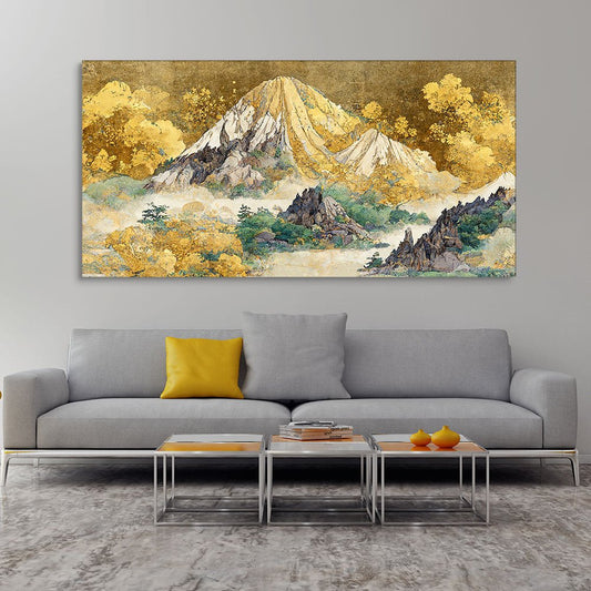 Beautiful Mountain Scenery Premium Canvas Wall Painting - Decor Smart