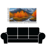 Beautiful Mountains with Autumn foliage of Trees Canvas Wall Painting - Decor Smart