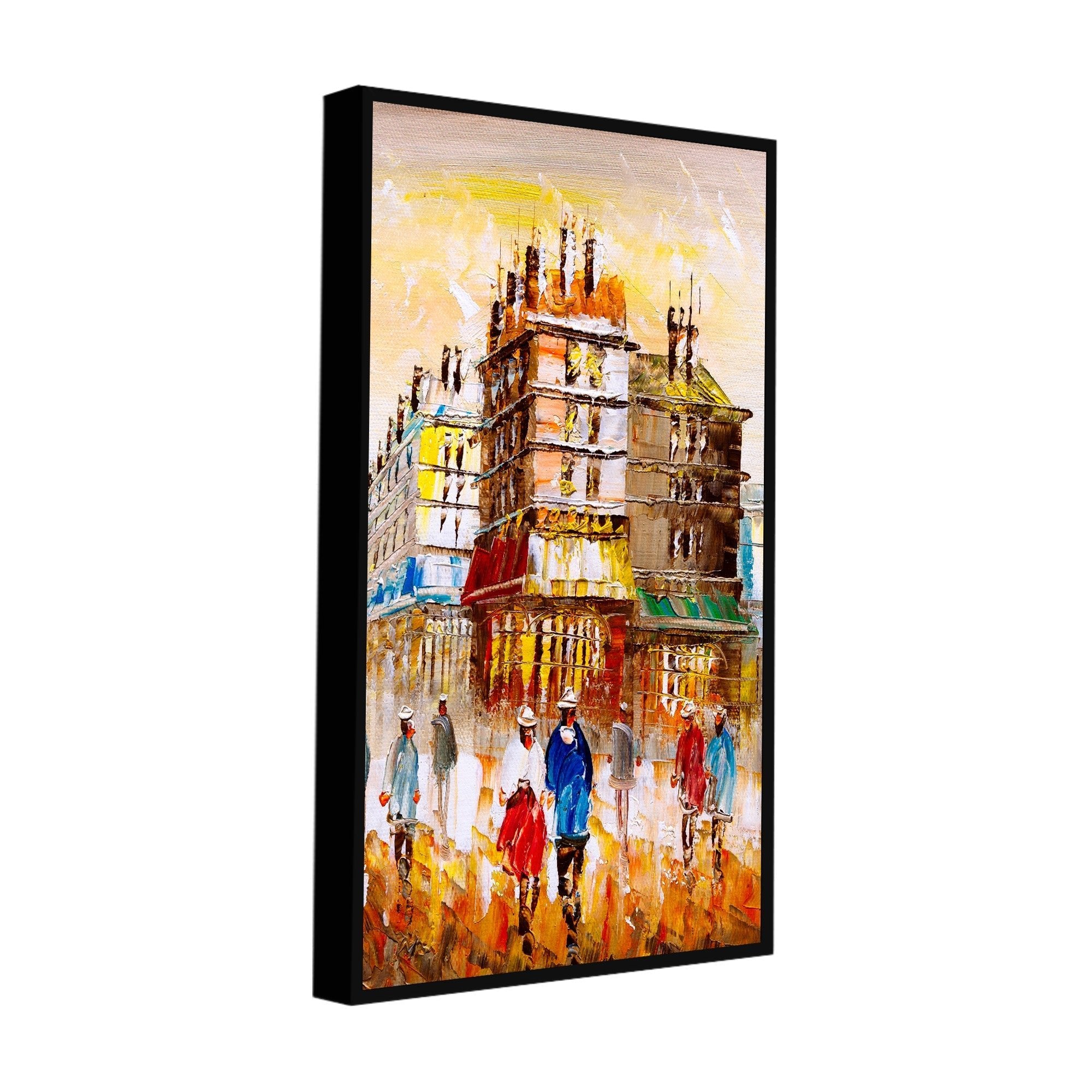 Beautiful Paris City View Living Room Wall Painting - Decor Smart