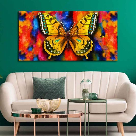 Beautiful Premium Canvas Wall Painting of Tiger Butterfly - Decor Smart