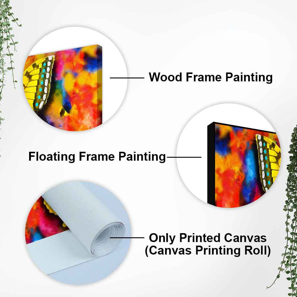 Beautiful Premium Canvas Wall Painting of Tiger Butterfly - Decor Smart