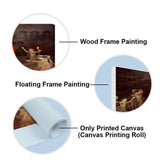 Beautiful Radha Krishna with Playing Flute Canvas Wall Painting - Decor Smart