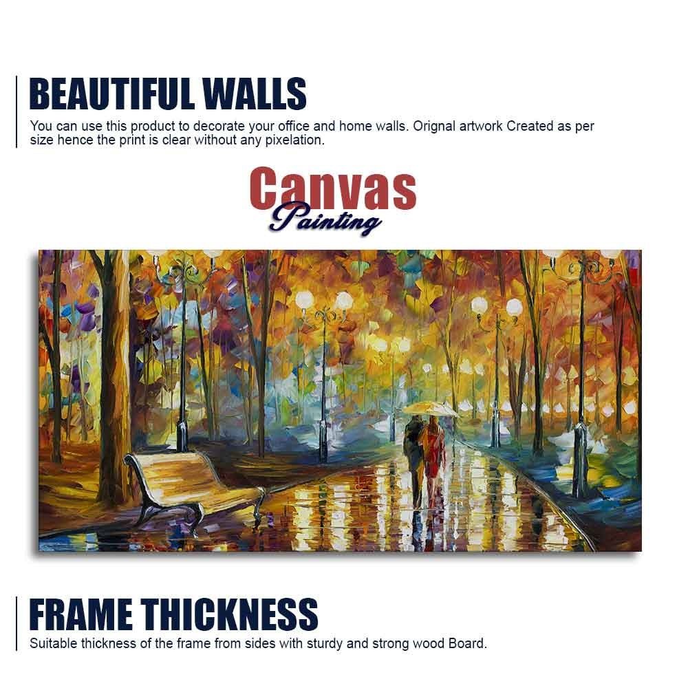 Beautiful Rain's Rustle Wall Painting - Decor Smart