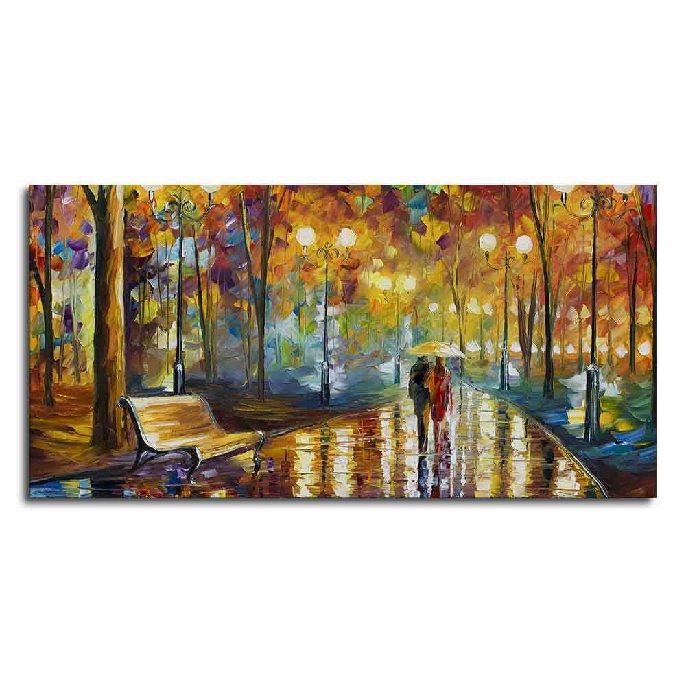 Beautiful Rain's Rustle Wall Painting - Decor Smart