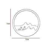 Beautiful Scenery Deer Wooden LED Wall Light Backlit Wall Art - Decor Smart
