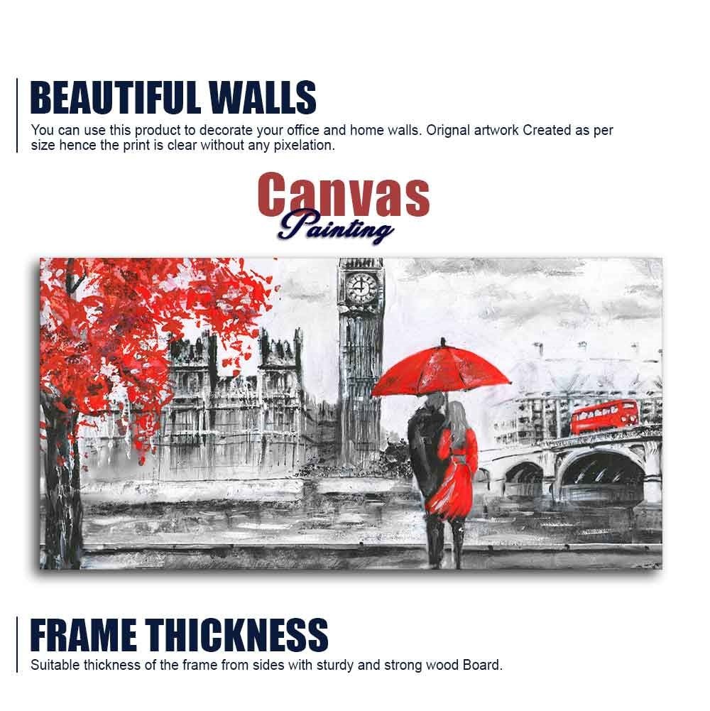 Beautiful Scenery of Couple Dating Canvas Wall Painting - Decor Smart