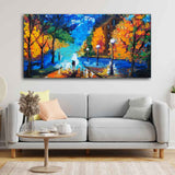 Beautiful Scenery of Couple Dating Canvas Wall Painting - Decor Smart