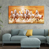 Power & Motion – Seven Running Horses Big Canvas Art by Decor Smart