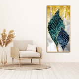 Beautiful Shiny Golden Leaves Premium Canvas Wall Painting - Decor Smart