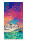Beautiful Ship in the Sea Scenery Premium Canvas Wall Painting - Decor Smart
