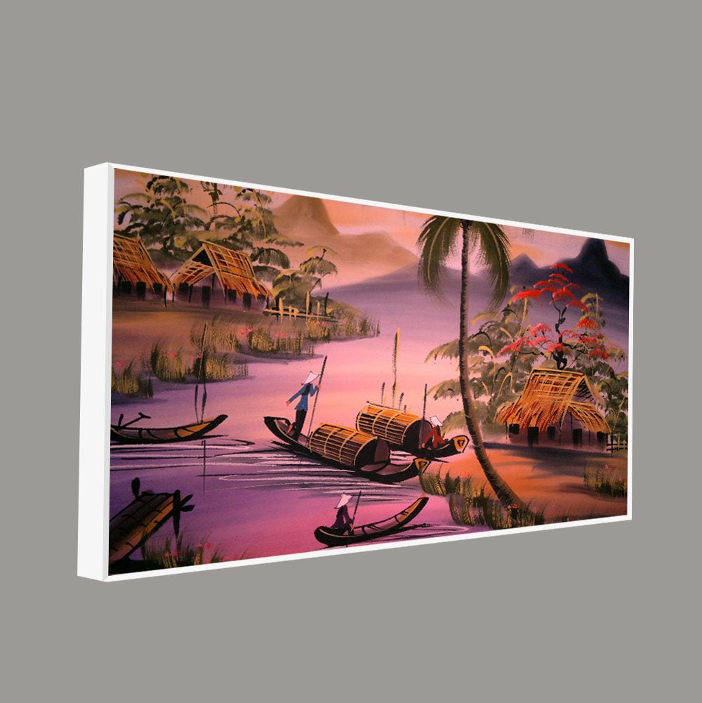 Beautiful Sunset Scenery Canvas Wall Painting - Decor Smart
