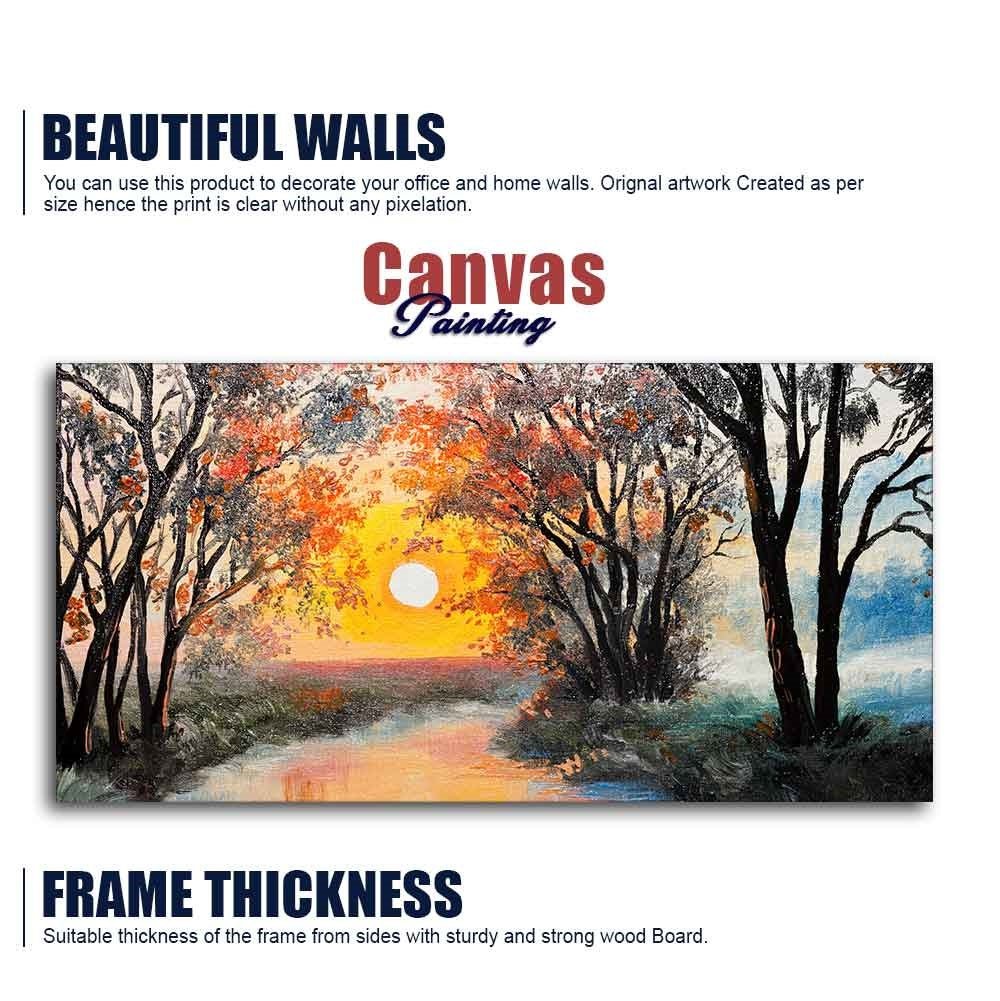Beautiful Sunset Scenery Premium Wall Painting - Decor Smart