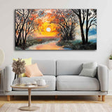 Beautiful Sunset Scenery Premium Wall Painting - Decor Smart
