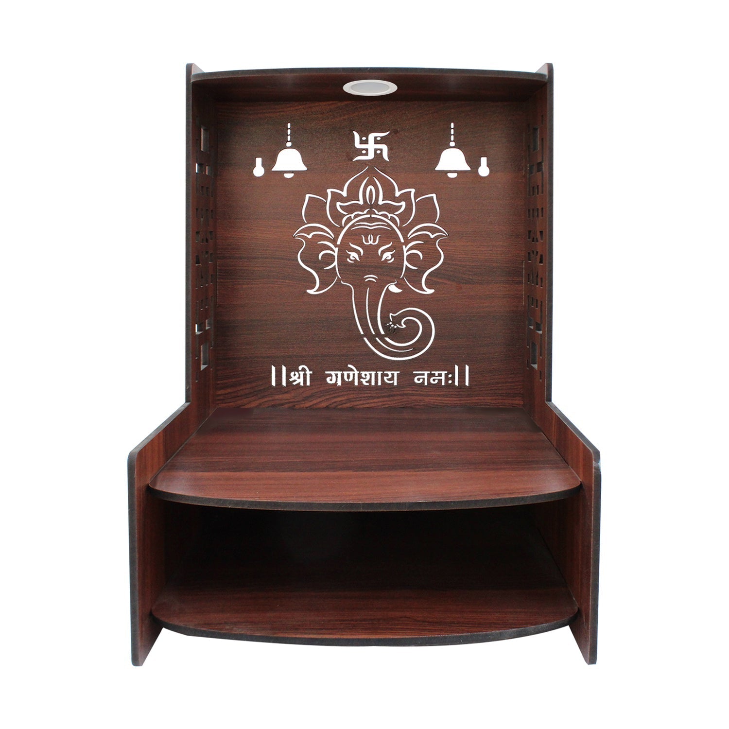 Beautiful Traditional Indian Pooja Mandir with Intricate Carvings - Decor Smart