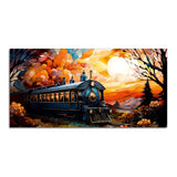 Beautiful Train View Premium Canvas Wall Painting - Decor Smart