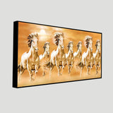 Seven Running Horses – Vastu Canvas Wall Painting | Decor Smart