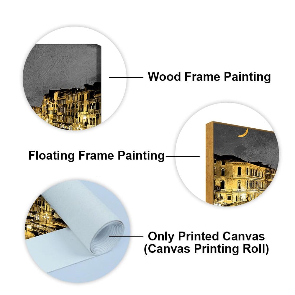 Beautiful Venice City at Night Canvas Wall Painting - Decor Smart