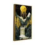Beautiful View of Waterfall Premium Canvas Wall Painting