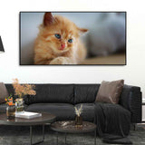 Beautiful Wall Painting of Cute Kitten - Decor Smart