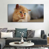 Beautiful Wall Painting of Cute Kitten - Decor Smart