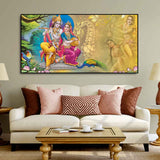 Beautiful Wall Painting of Lord Radha Krishna - Decor Smart