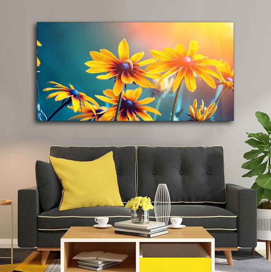 Beautiful Wall Painting of Mexican Sunflower - Decor Smart