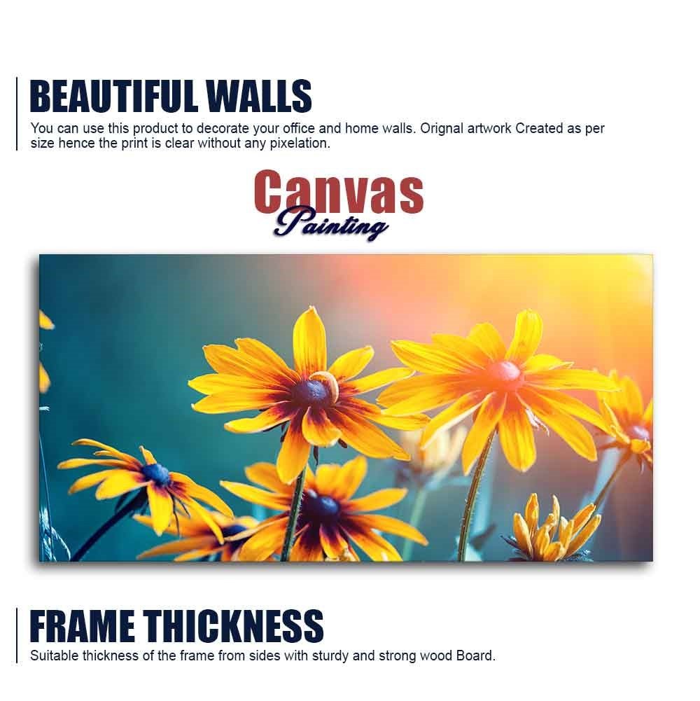 Beautiful Wall Painting of Mexican Sunflower - Decor Smart