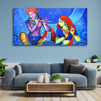 Beautiful Wall Painting of Radha Krishna