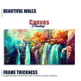 Beautiful Waterfall Scenery Canvas Wall Painting - Decor Smart