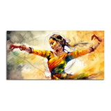 Beautiful Woman Dancing in Traditional Style Canvas Wall Painitng - Decor Smart
